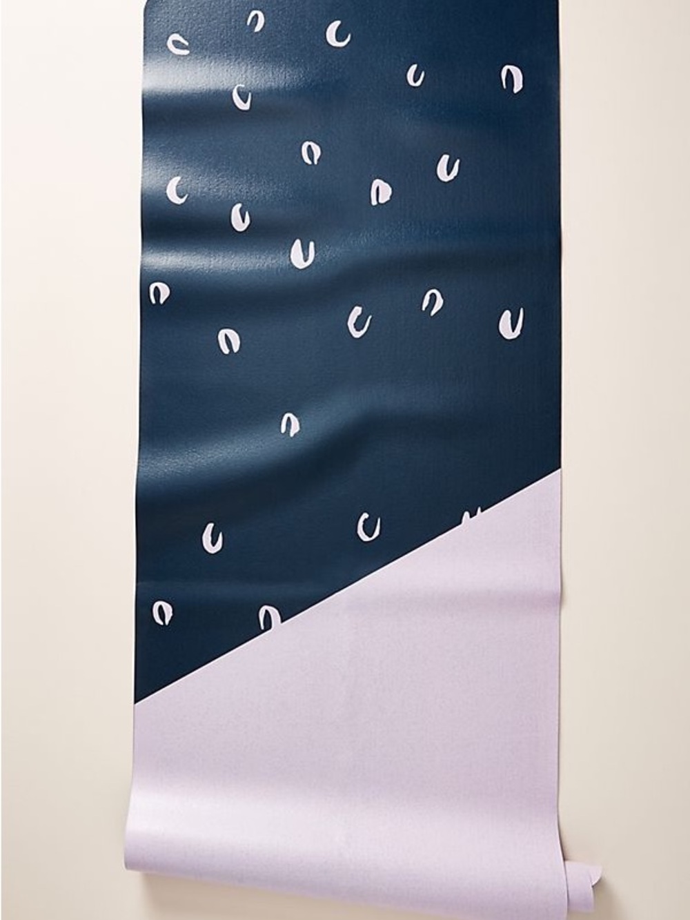 Anthropologie Navy and Lavender Foldable Yoga Mat